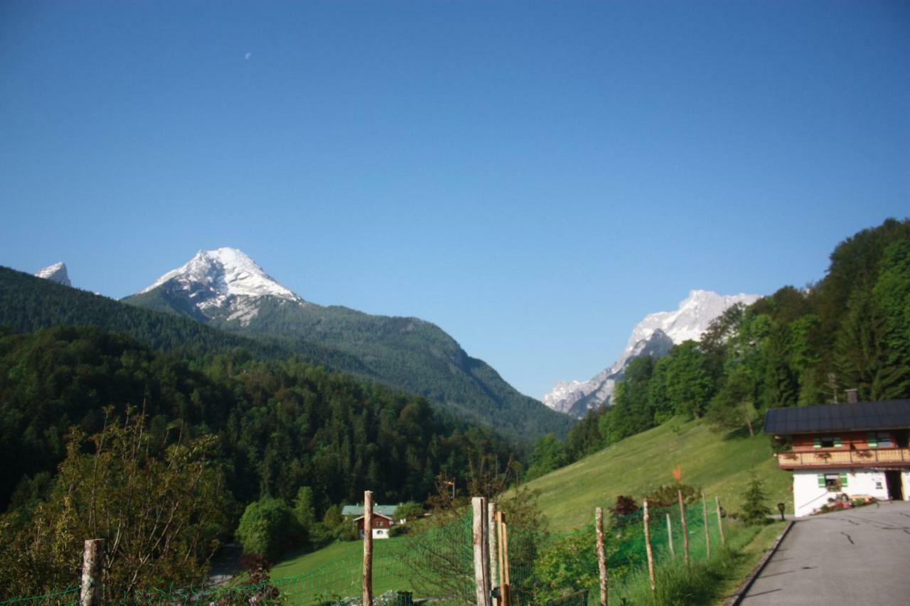 Ferienhaus Wiesenlehen Bischofswiesen Bagian luar foto